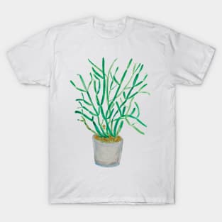 Pencil Plant, Quarantine Watercolor T-Shirt